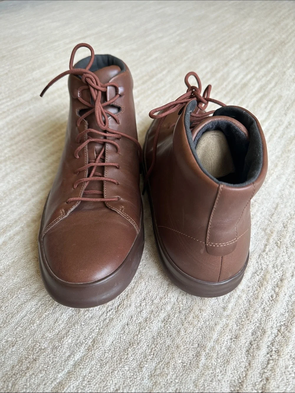 Like New Camper Chasis Sport Brown Leather Ankle Boot Chukka Style Sneaker Sz 11